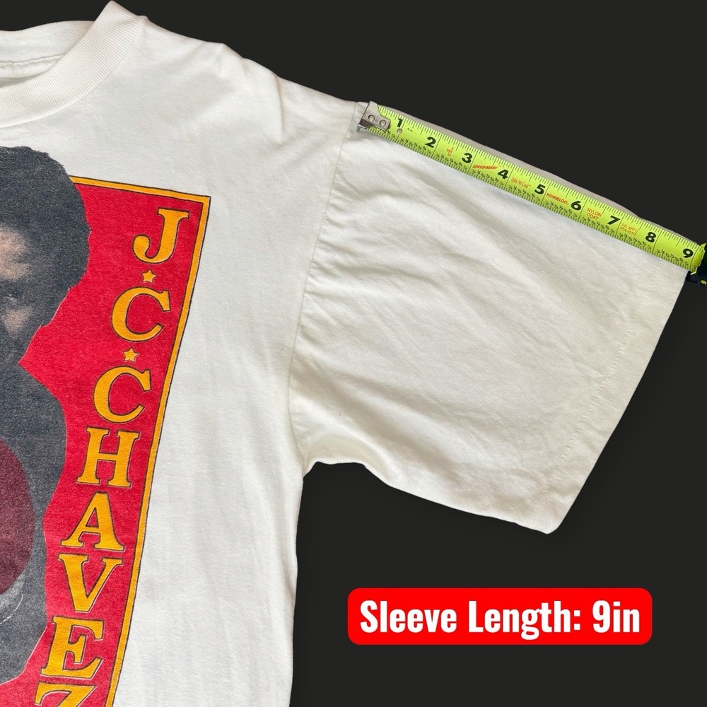 1992 Julio César Chávez vs. Hector "Macho" Camacho T-Shirt White Men's Size L - Picture 9 of 10